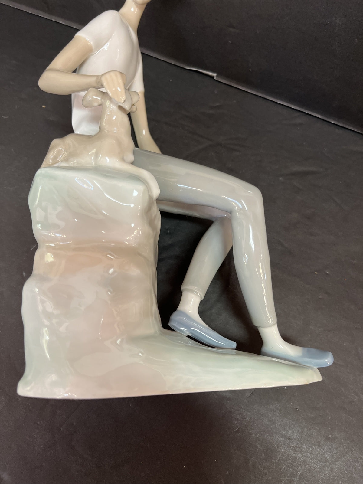 Vintage LLADRO NAO BOY with DOG  