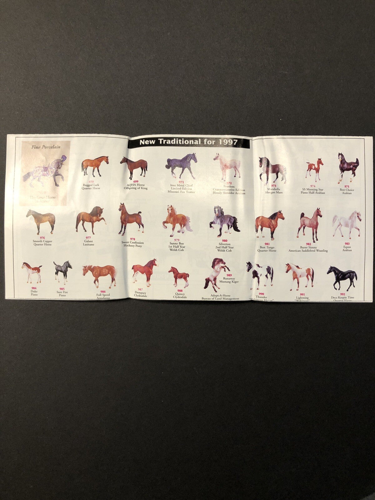 1997 Breyer Animal Creations booklet pamphlet catalog brochure horse statues