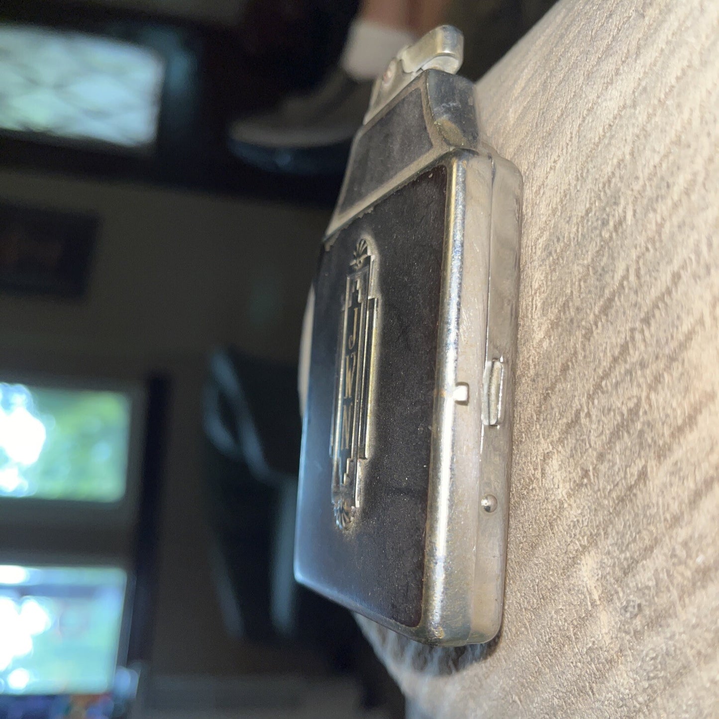 VINTAGE RONSON ART DECO STYLE LIGHTER / CIGARETTE HOLDER / CASE