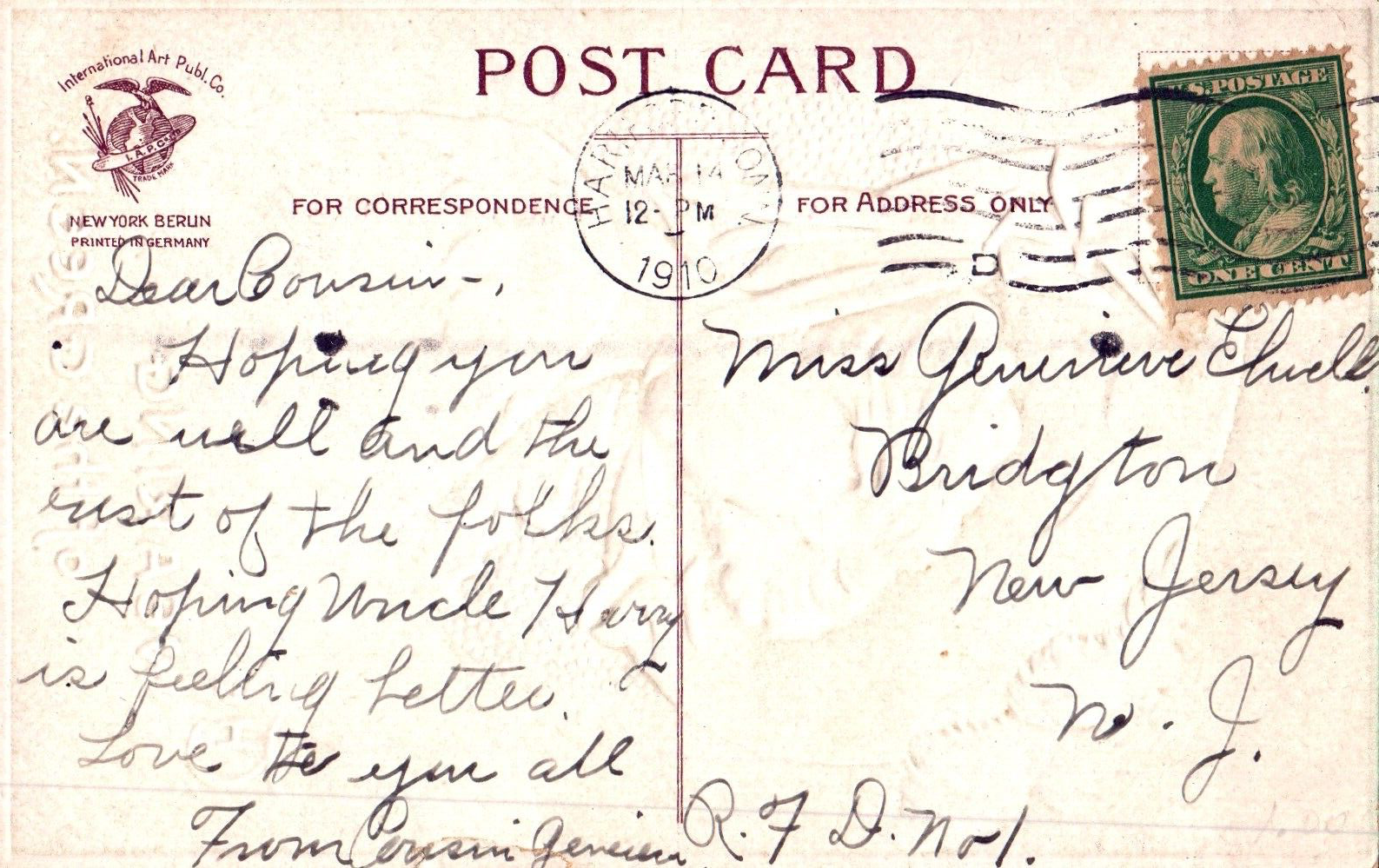 The Wearing of the Green Ellen Clapsaddle Vintage St Patricks Day Postcard