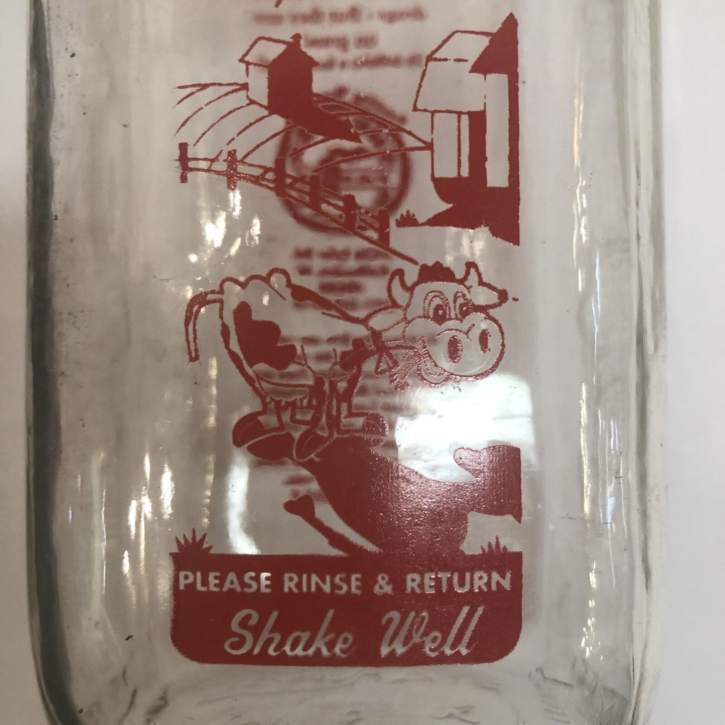 Rare Shetler Family Dairy Kalkaska Michigan Milk Quart Bottle Michigan MI Mich