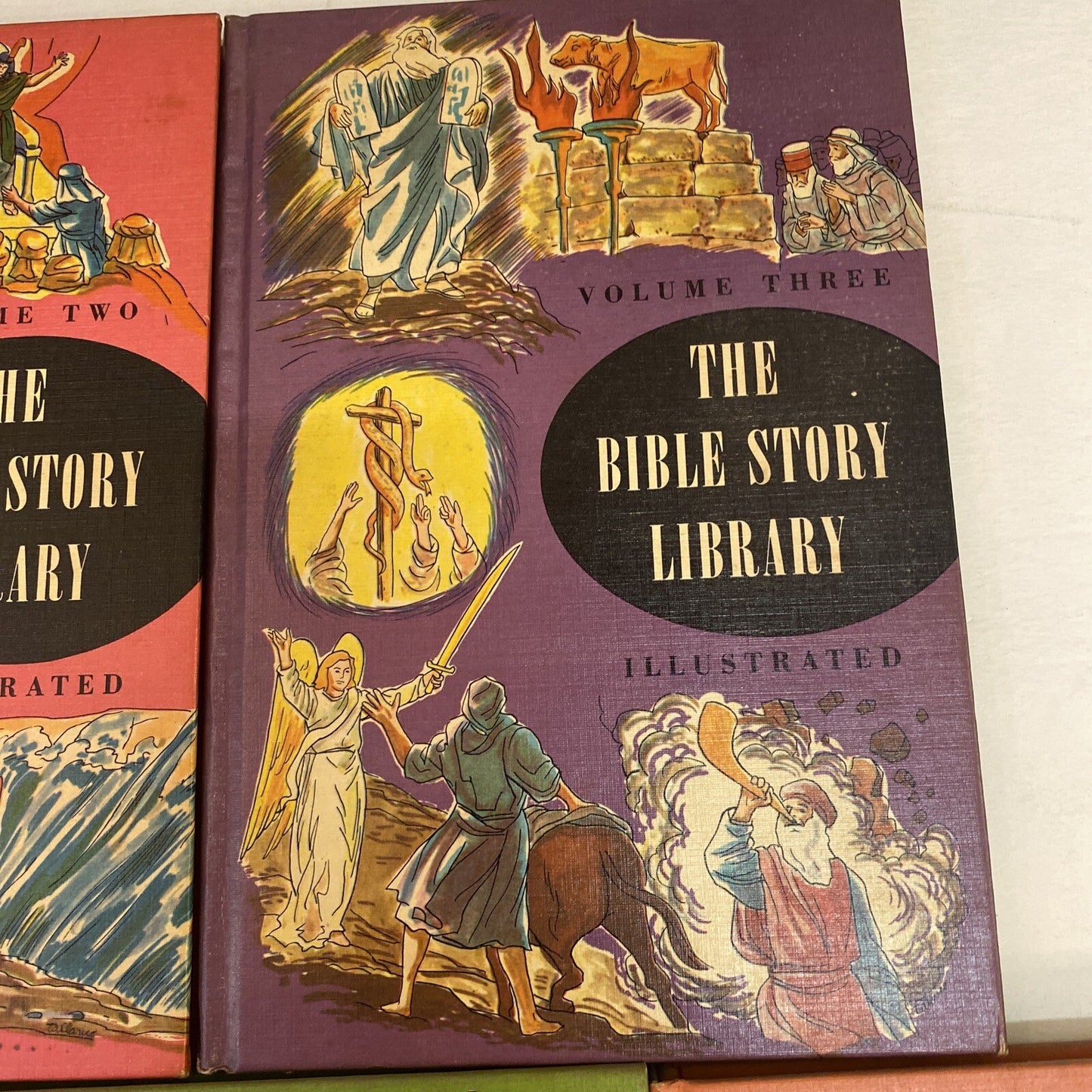 Vintage 1963 The Bible Story Library Illustrated 7 books