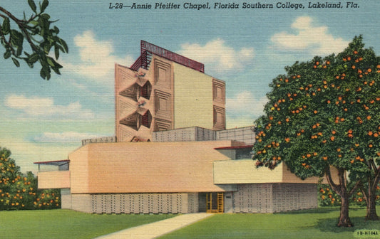 Annie Pfeiffer Chapel Florida Southern College Lakeland FL Postcard