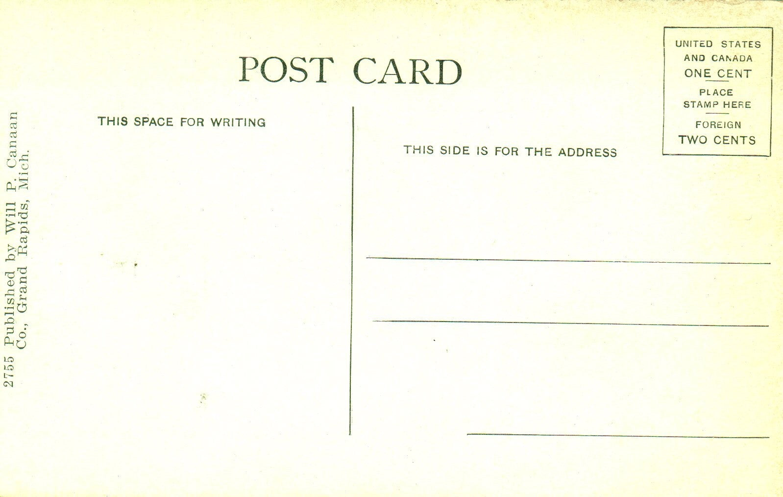 P.M. Station Train Pulling in Vintage Alto Michigan Postcard