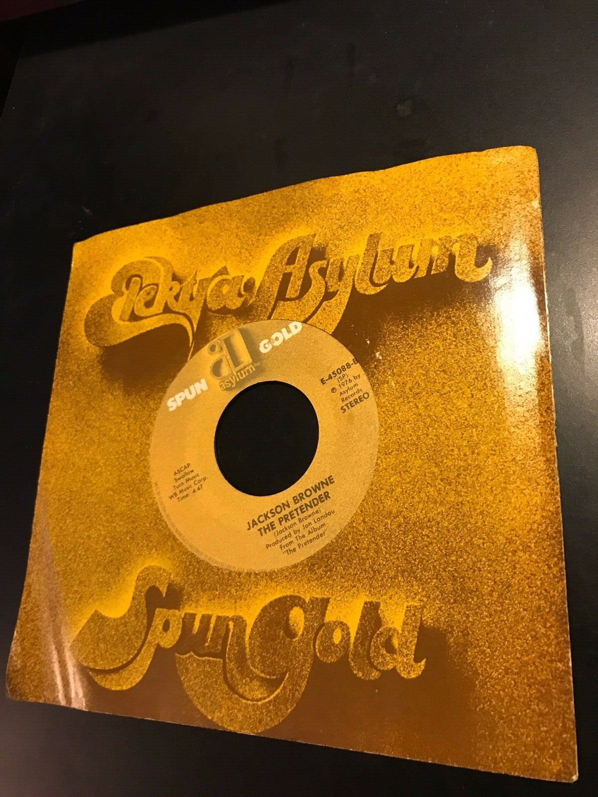 Jackson Browne 45 Record Album Elektra Asylum Spun Gold Excellent~