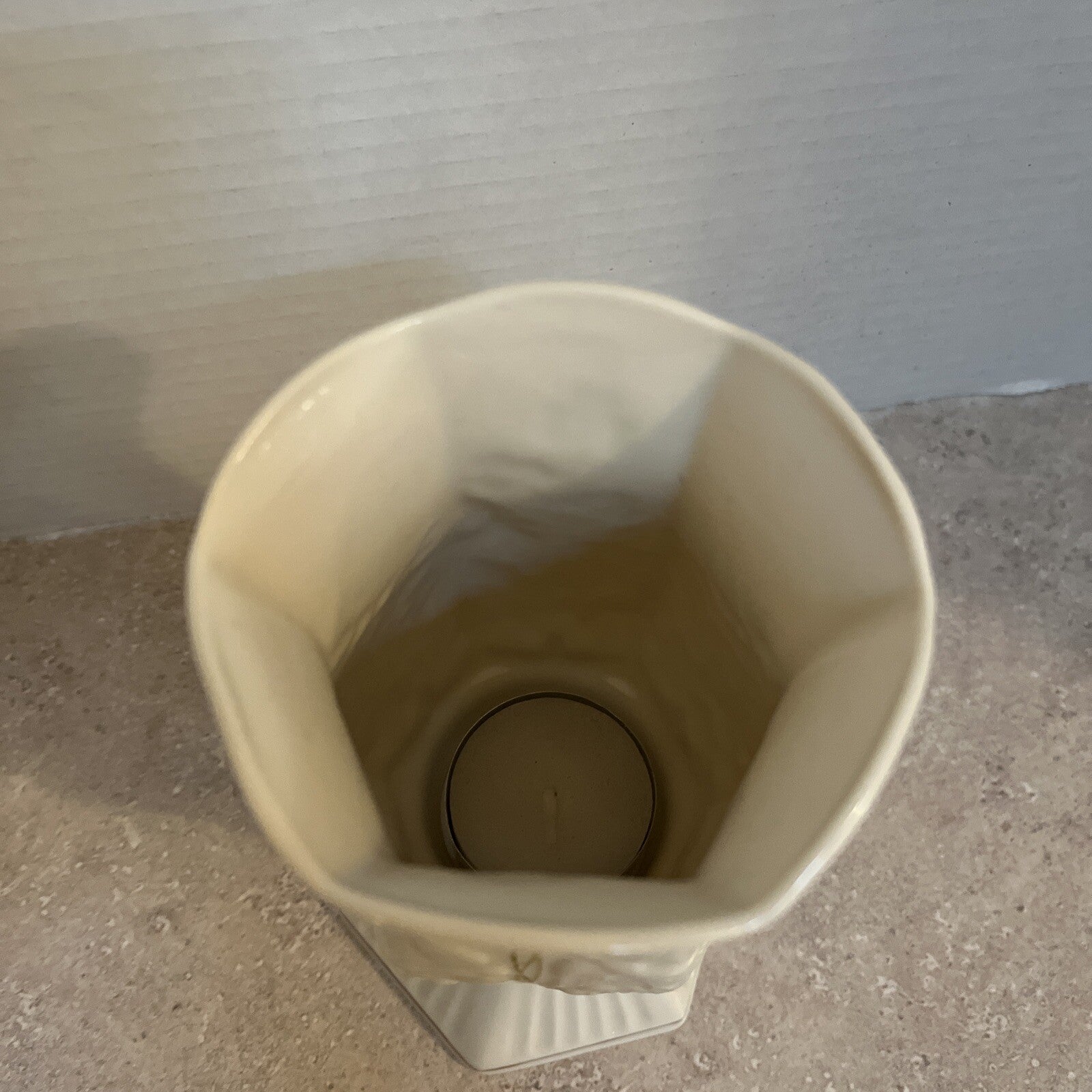 🍀BELLEEK Porcelain Tea light Votive Candle Holder With Shade Fairy Light Lamp