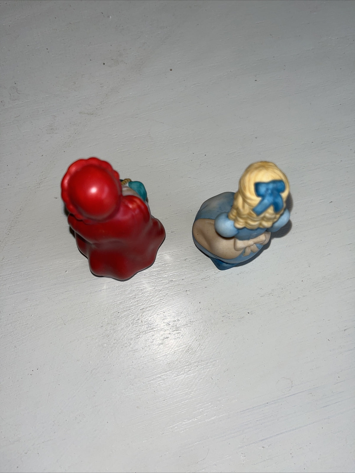 Franklin Mint Fairy Tale Surprises Porcelain Cinderella & RR Hood Figurine 1986