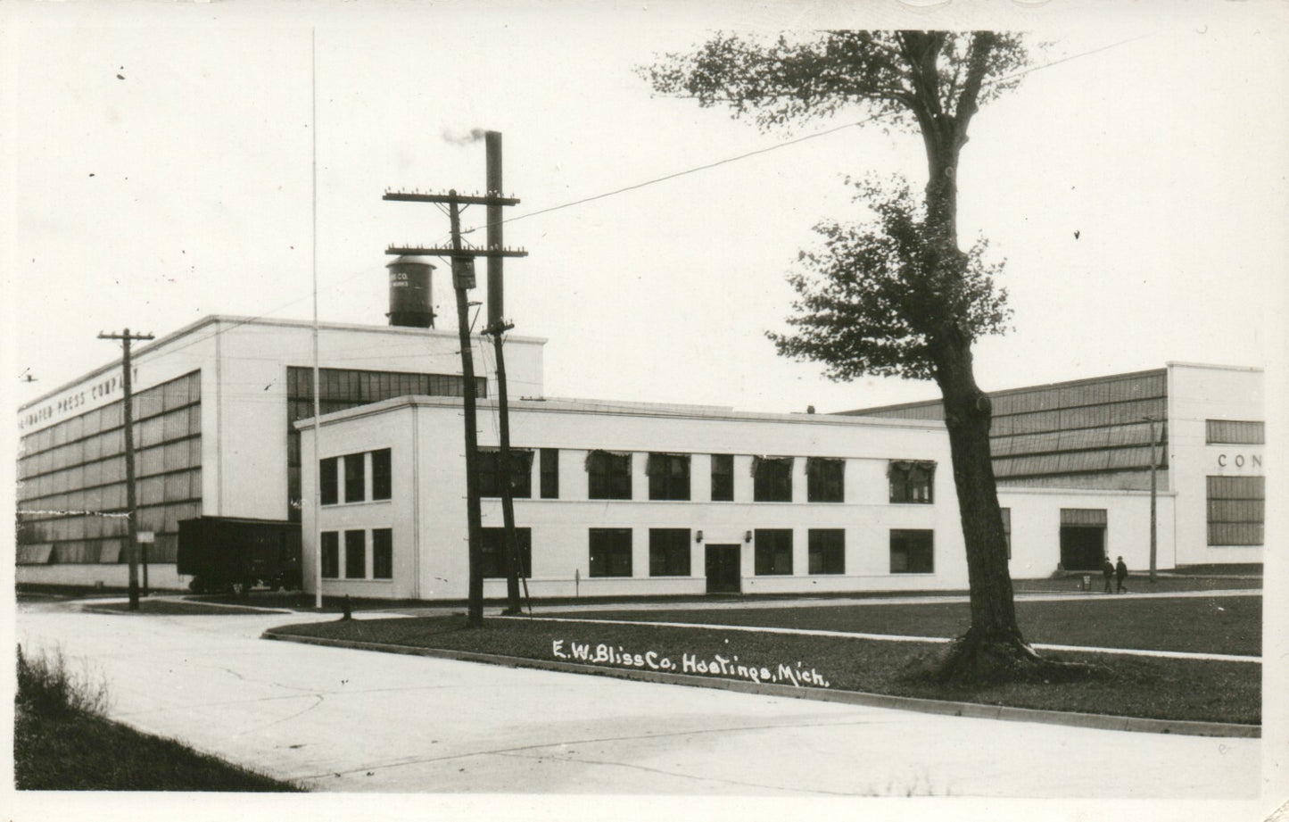 Real Photo E. W. Bliss Co. Hastings MI MICH Michigan Postcard 