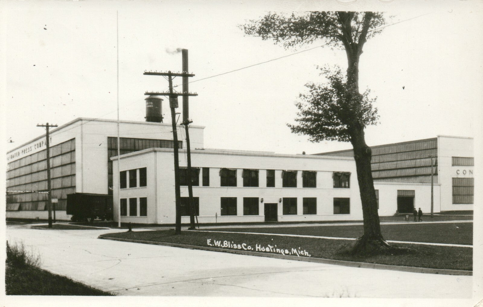 Real Photo E. W. Bliss Co. Hastings MI MICH Michigan Postcard 
