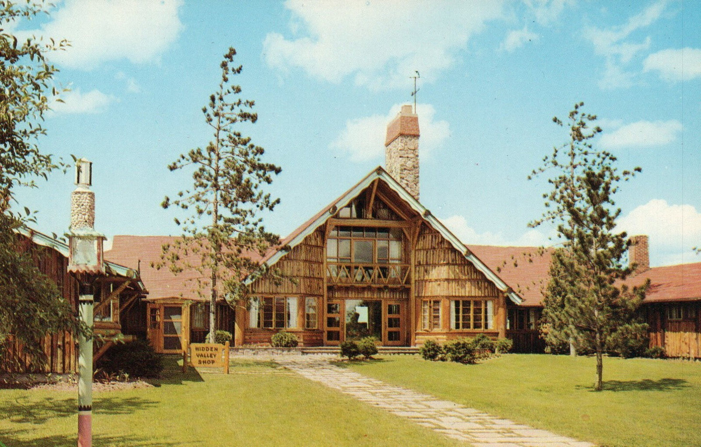 Hidden Valley Shop Gaylord MI Michigan Mich Postcard