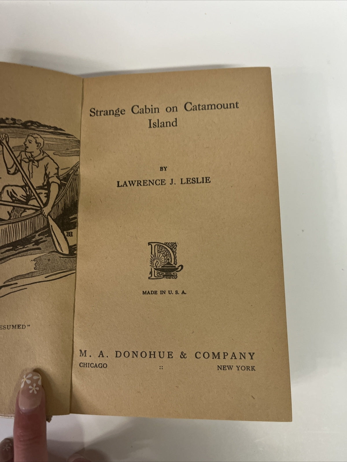 The Strange Cabin on Catamount Island by Lawrence J. Leslie