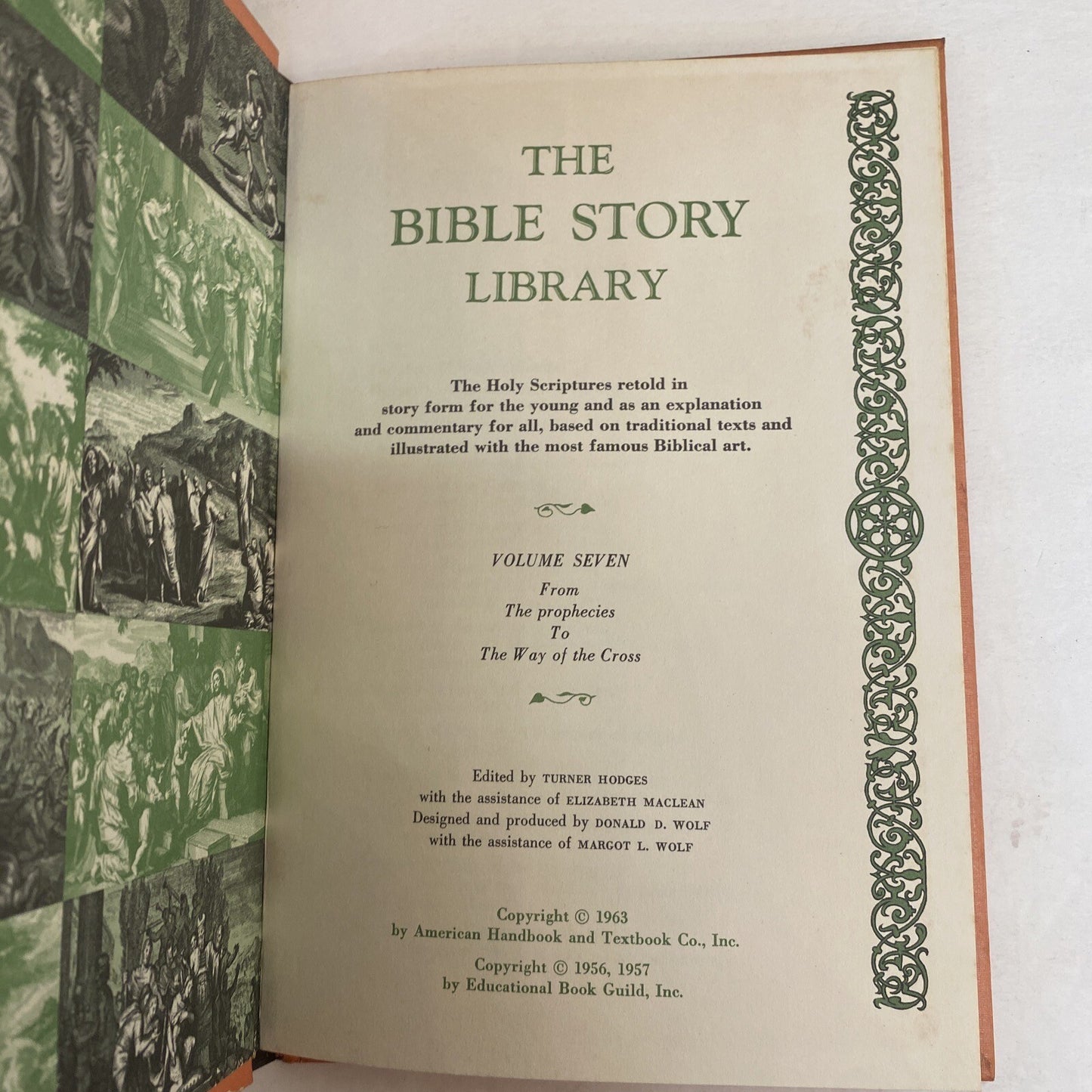 Vintage 1963 The Bible Story Library Illustrated 7 books