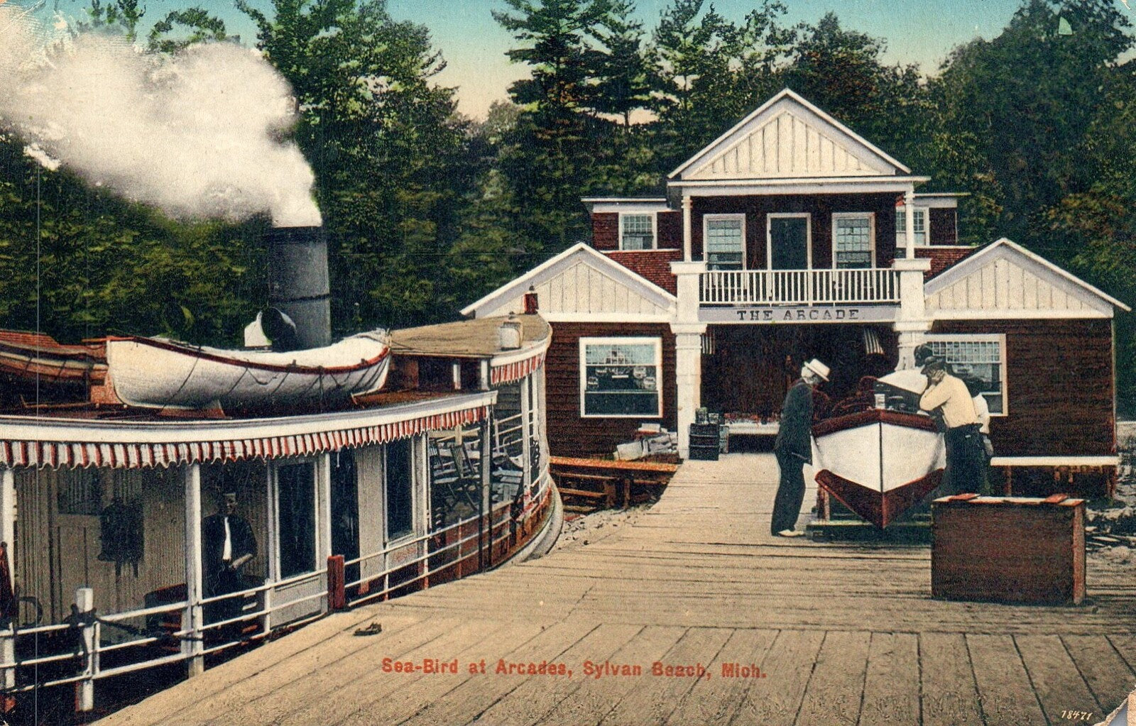 Sea-Bird at Arcades at Sylvan Beach Mich MI Postcards