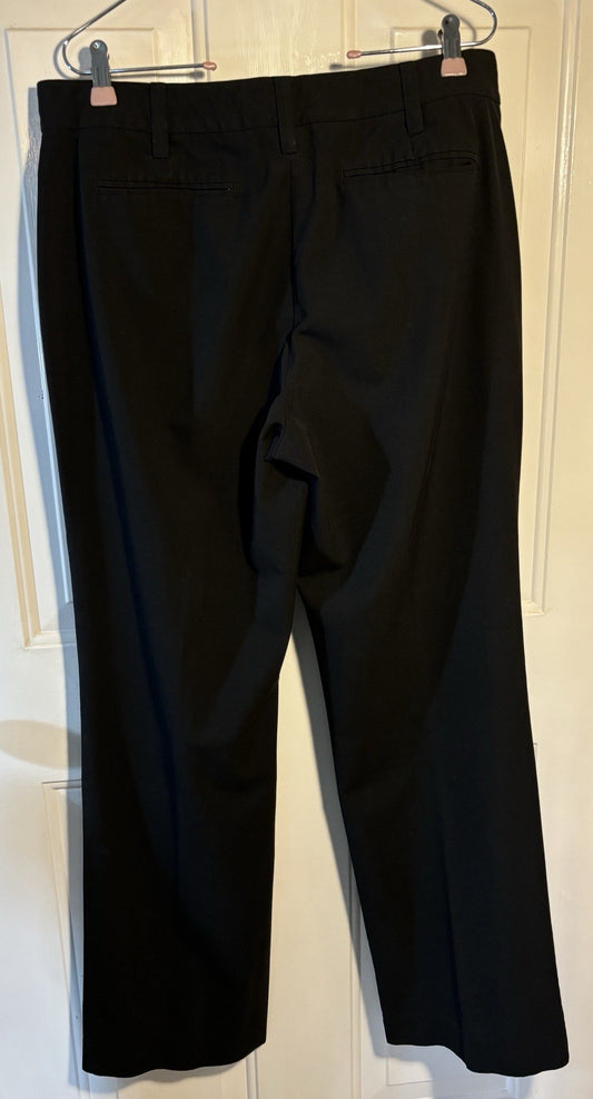 GSK Lands End Trouser Pants Womens Size 12 (32-1/2" L x 35" W) Black Zip