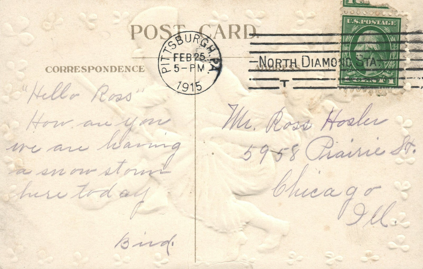 Nash Cheerful Memories St Patrick's Day Irish Couple Dancing Postcard ST.P14