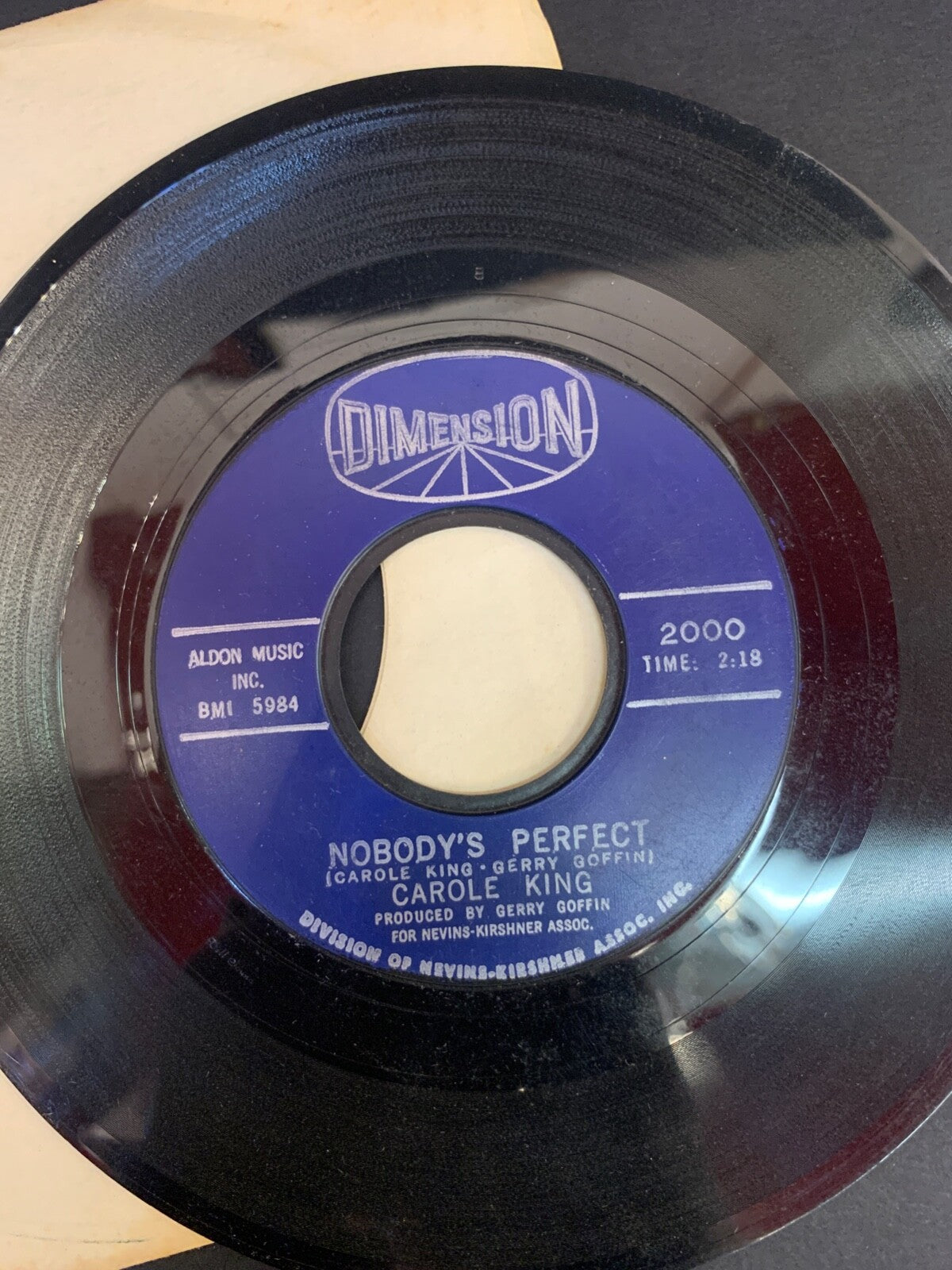 CAROLE KING It Might as Well Rain Until September Nobody's Perfect Dimension