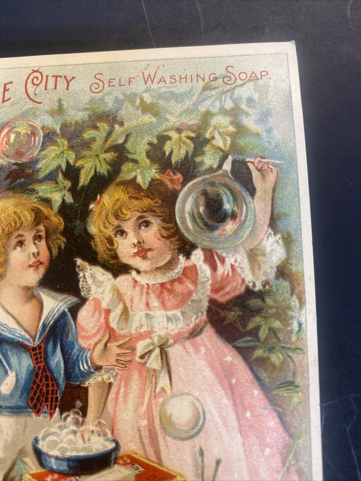Maple City Self Washing Soap Monmouth IL Illinois  Trading Trade Card Bubbles
