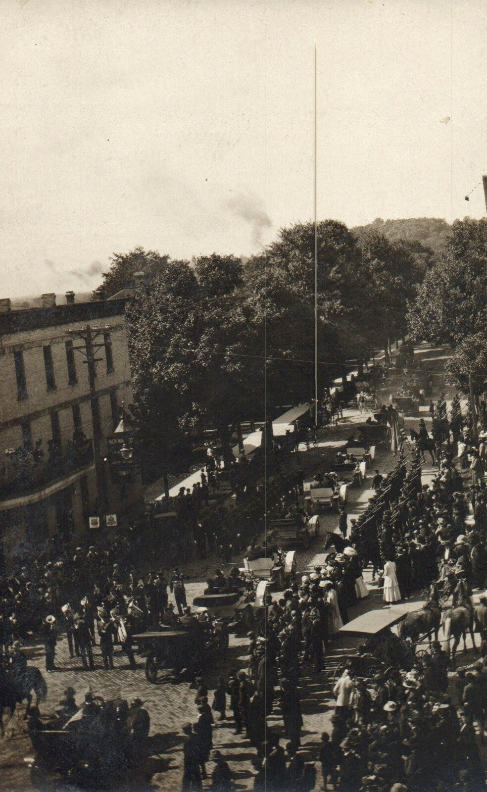 Lot of 5 Real Photo Military Parade Militaria horses vehicles Postcard