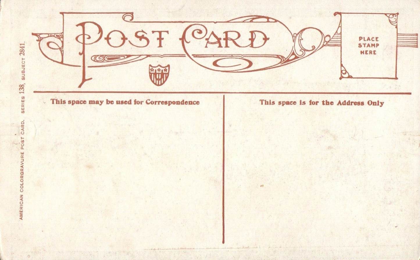 Man & Woman in Dress Kissing "His Favorite Tie" Romantic Postcard