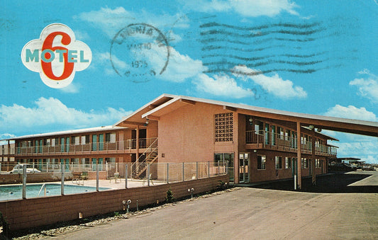 1975 Motel 6 Oakland California CA Hotel Motel Postcard