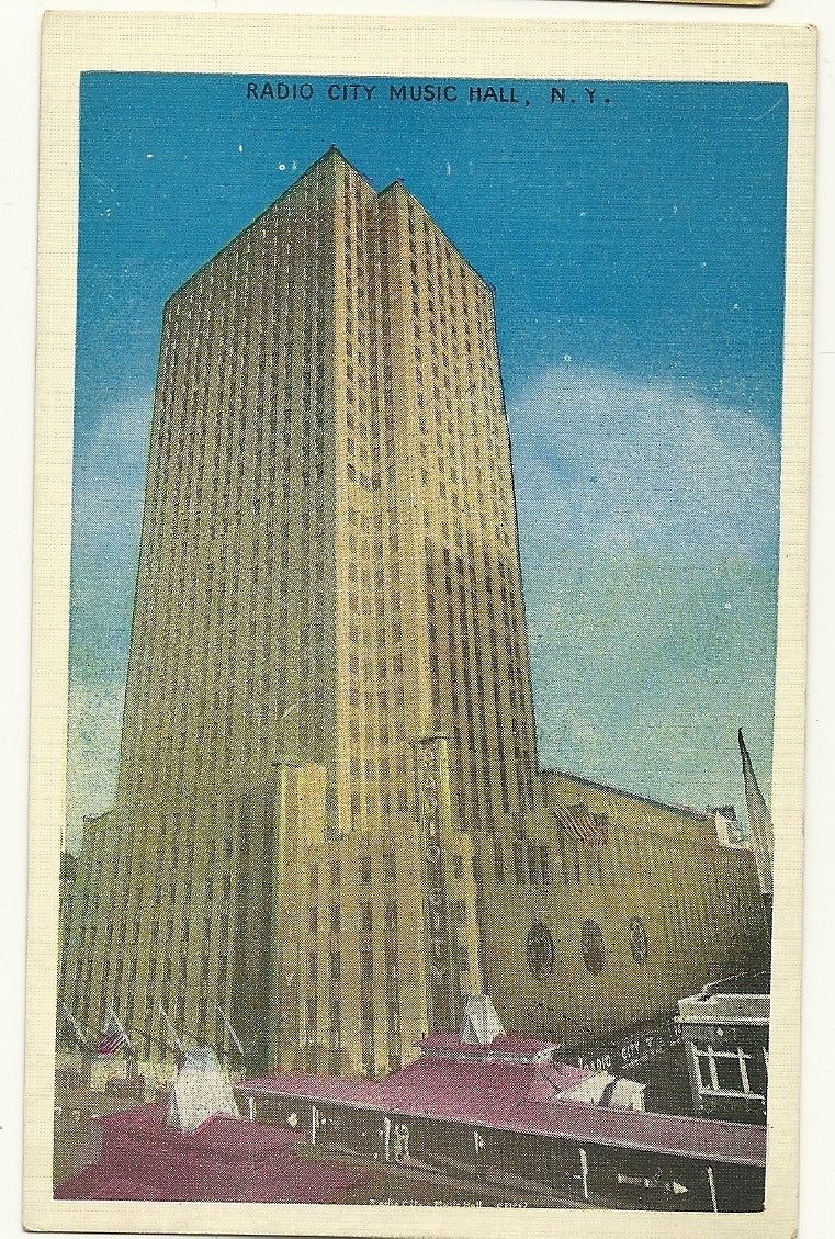 Radio City Music Hall NY New York City New York   Postcard