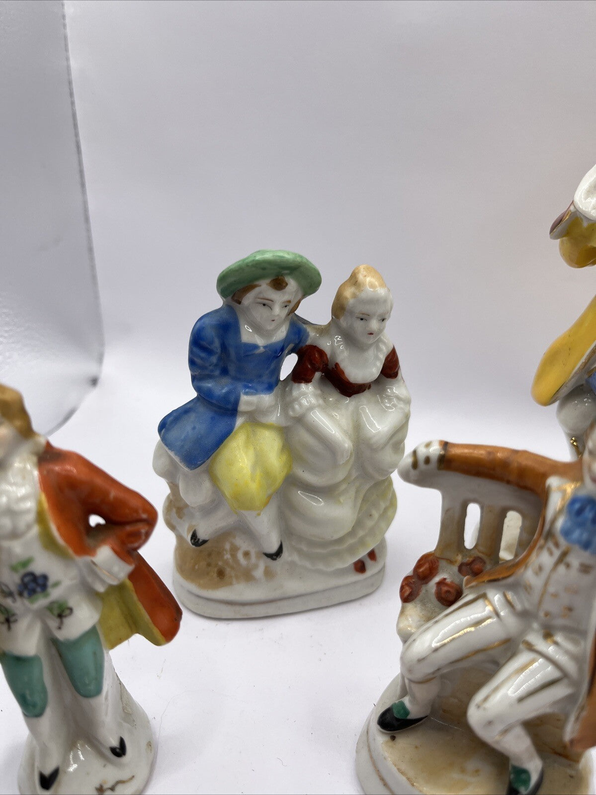 Porcelain Figurines Occupied Japan Lot Colonial Victorian VTG 4 Pc
