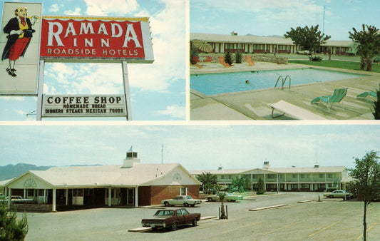 Ramada Inn Motel Hotel Coffee Shop Hwy 80 East Van Horn Texas TX Postcard