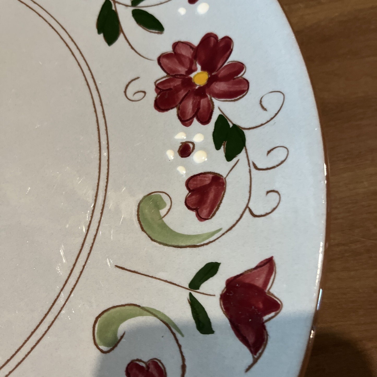 Stangl Pottery Garland Pattern 12 1/4" Chop/Serving Plate/Platter Vintage