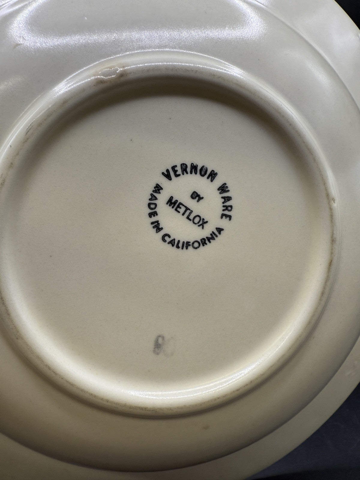 Vintage Della Robbia By Metlox Poppytrail Vernon Ware Serving Bowl