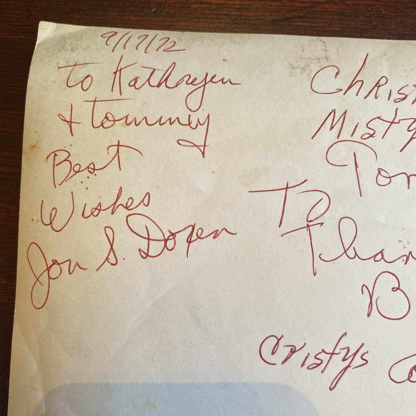 Hollywood Movie Star Cristy lane AUTOGRAPHED INK Real PHOTO 8 x 10 Multiple