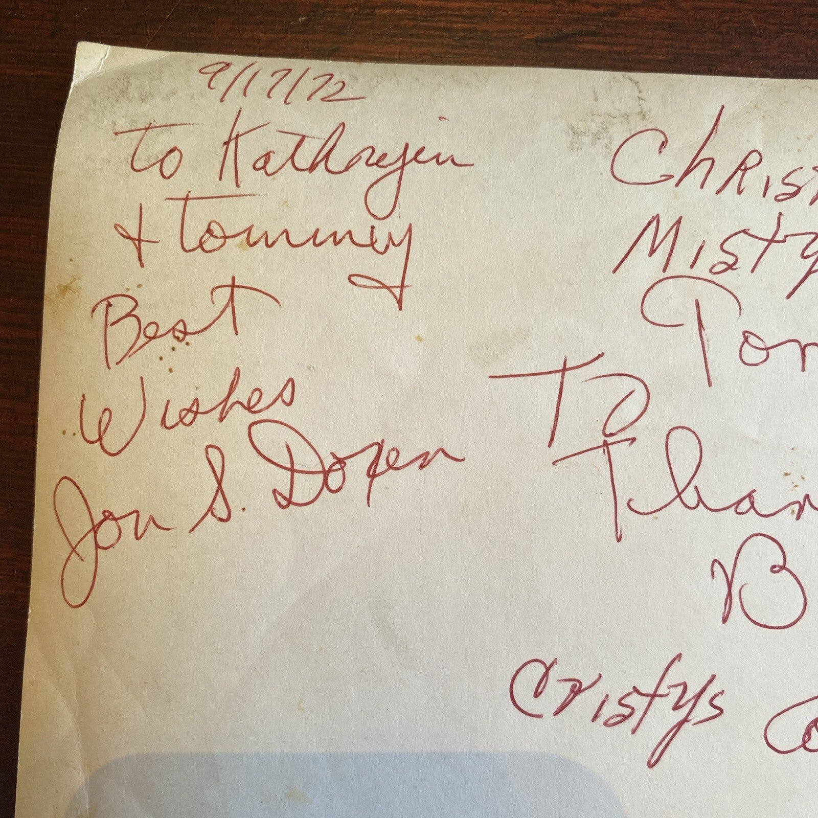 Hollywood Movie Star Cristy lane AUTOGRAPHED INK Real PHOTO 8 x 10 Multiple