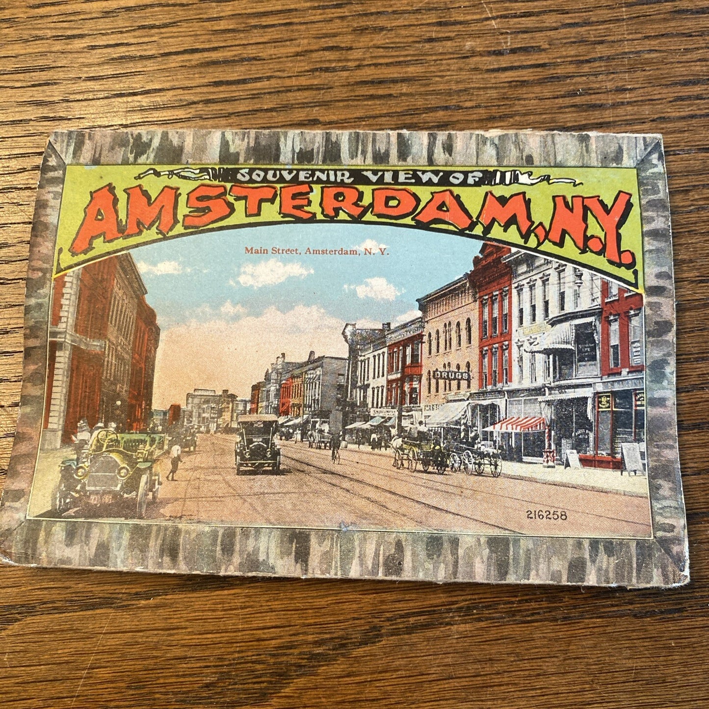Rare Amsterdam New York NY Postcard Souvenir Folder