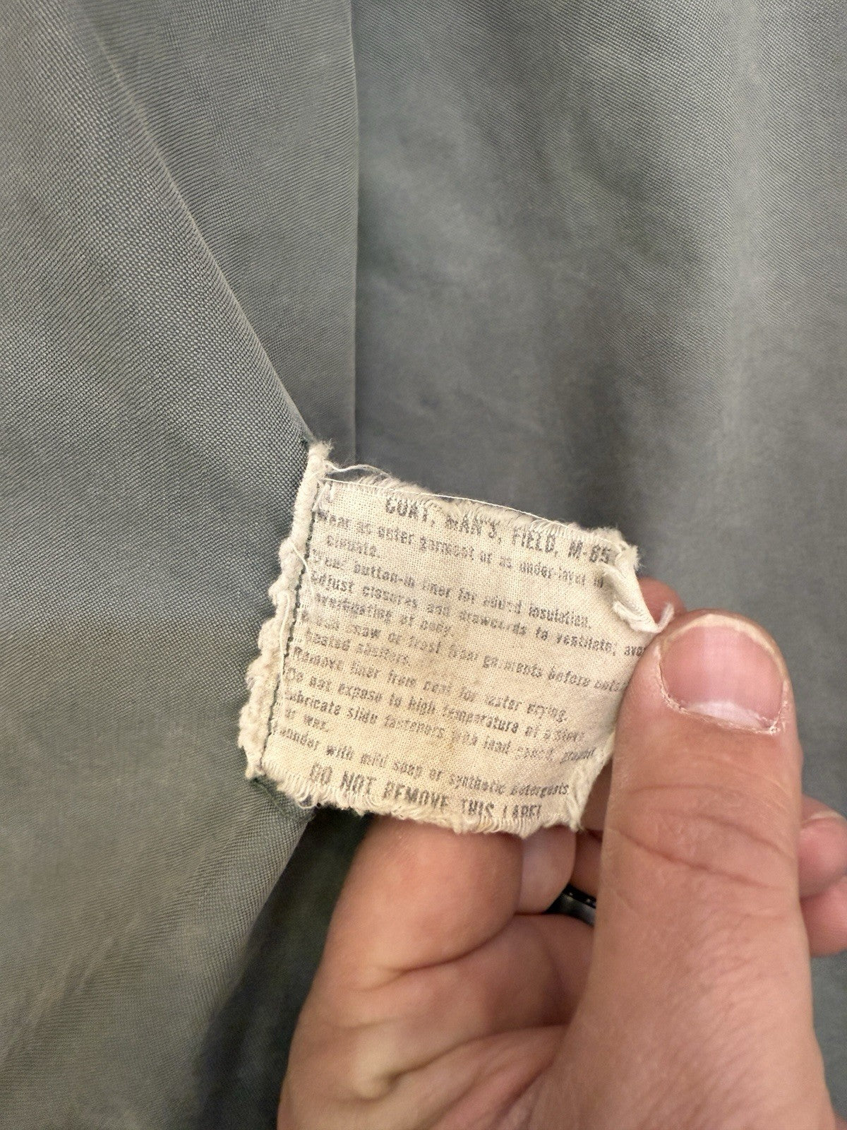 Vintage 1960s M-65 Field Jacket Big Size 24x31 Vietnam Militaria 60s