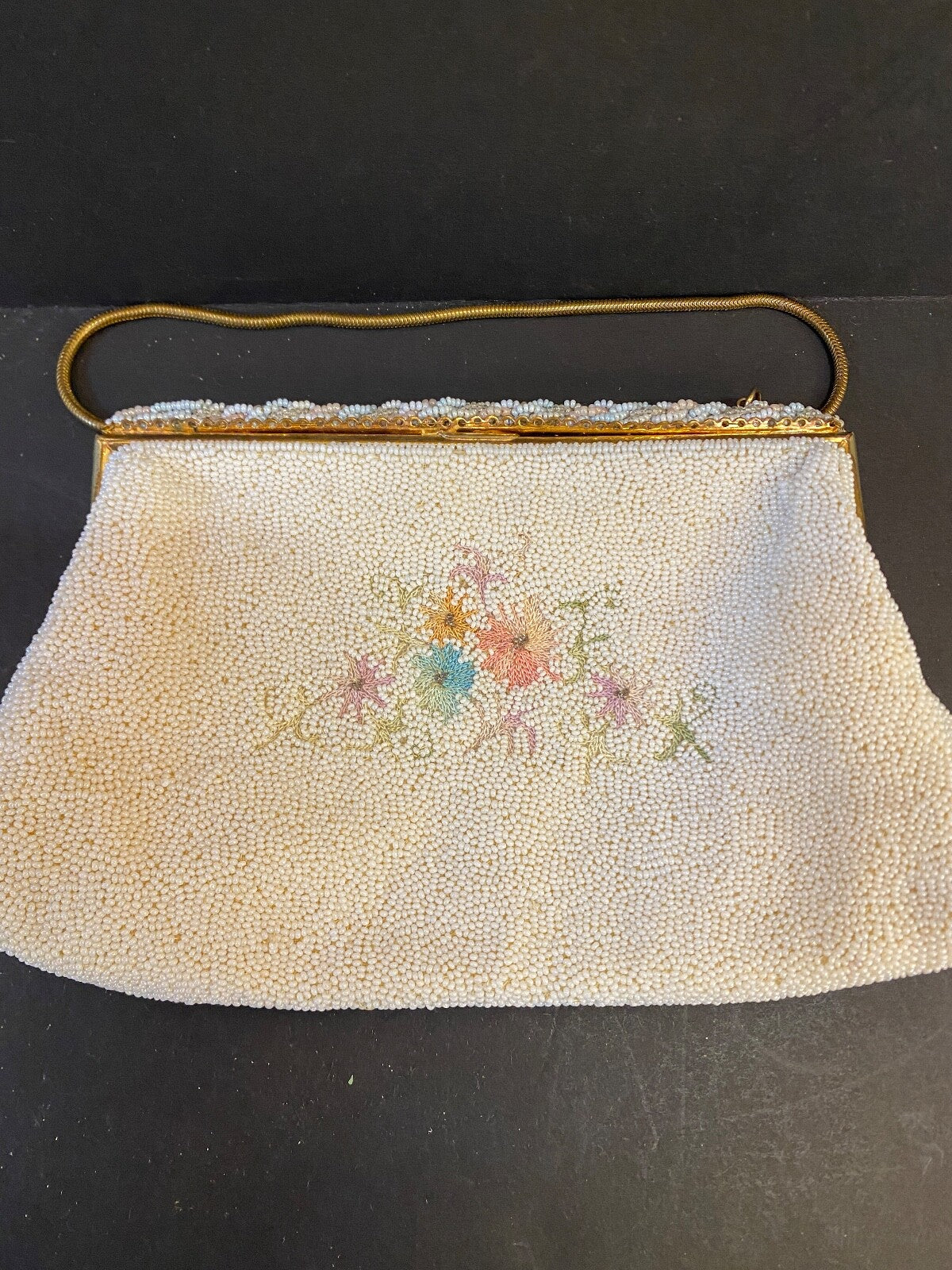 1960s Freddy Beaded Handbag Vintage Designer Handbag French Designer Handbag