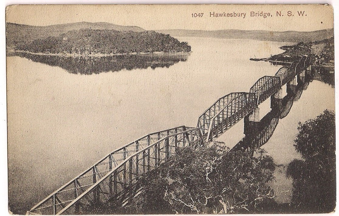 Hawkesbury Bridge N S W Australia Postcard