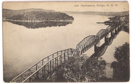 Hawkesbury Bridge N S W Australia Postcard