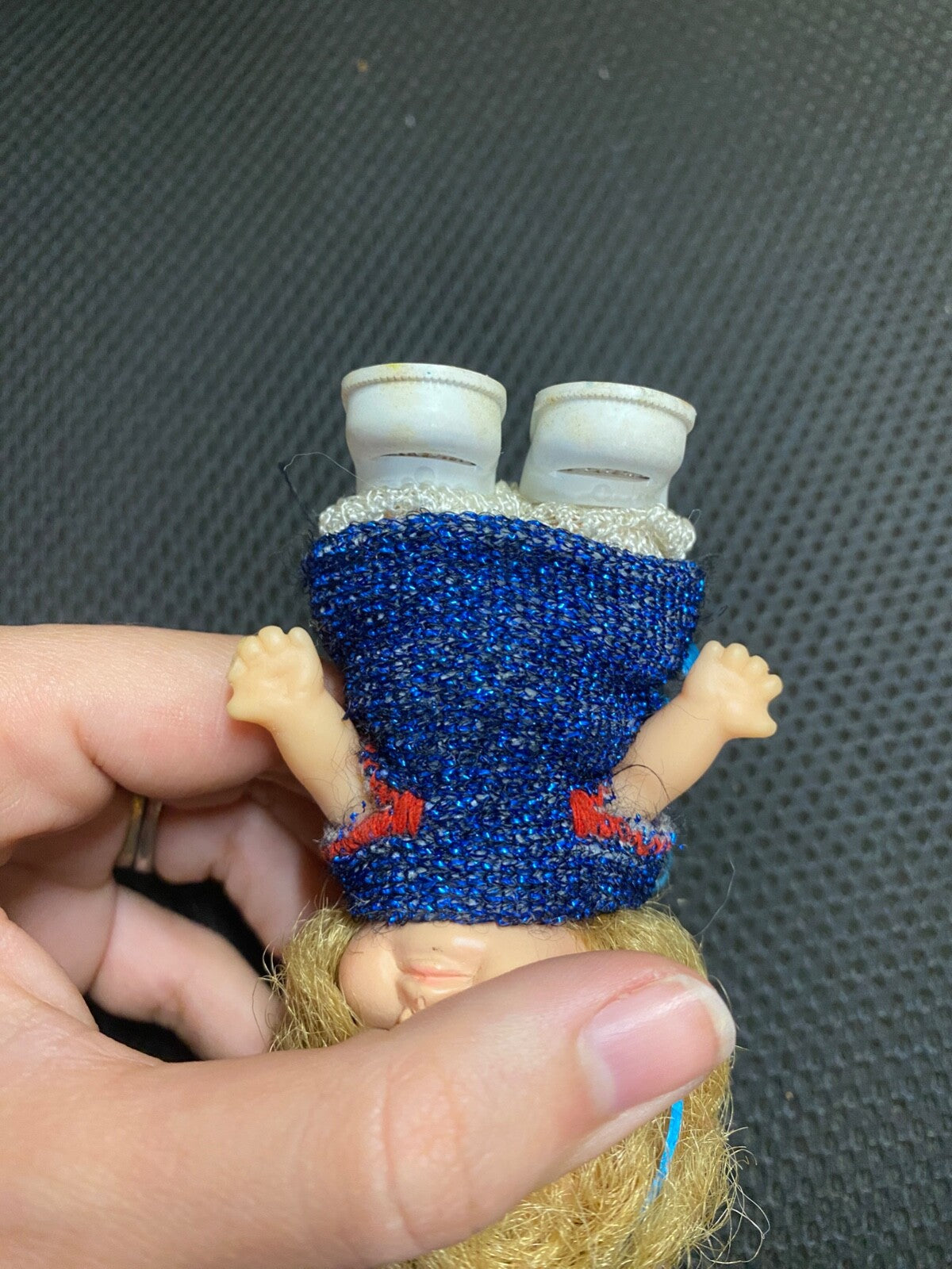 Vintage 1965 Pee Wee Doll U.D. Co Inc. W/ Blue Dress Shoes & Socks