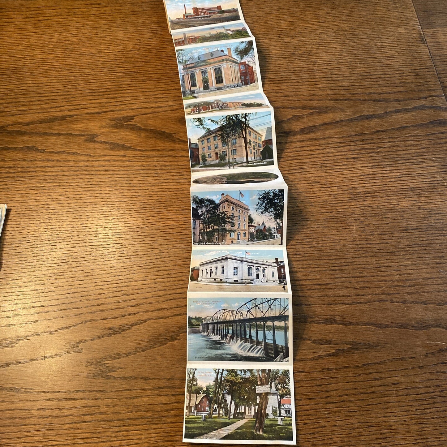 Rare Amsterdam New York NY Postcard Souvenir Folder