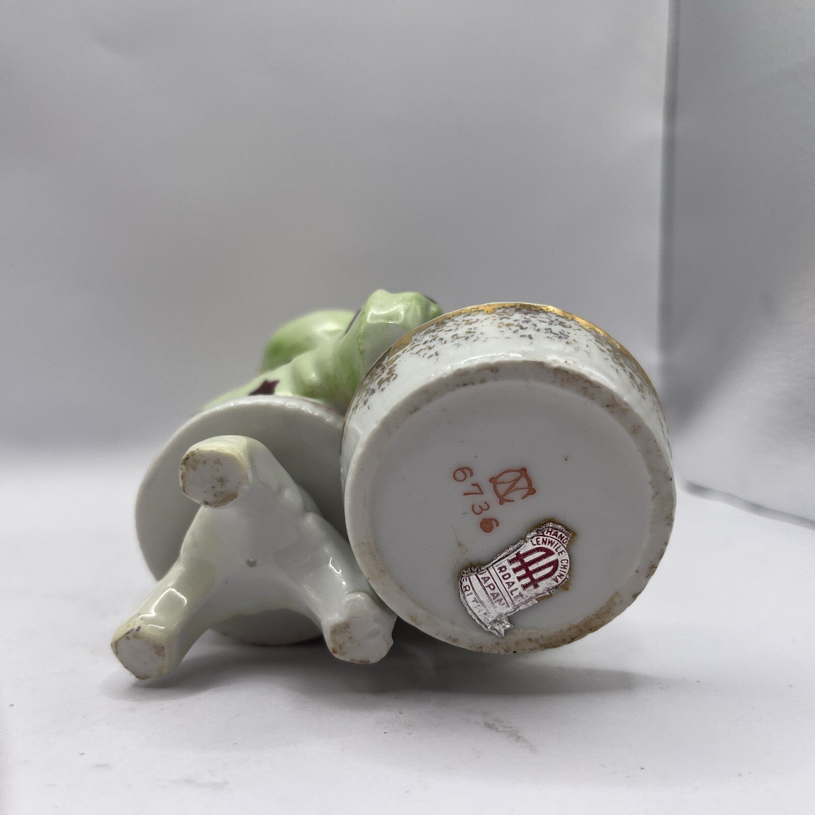 Vintage Hand Painted Lady Soaking Feet  Figurine ARDALT Made in Japan