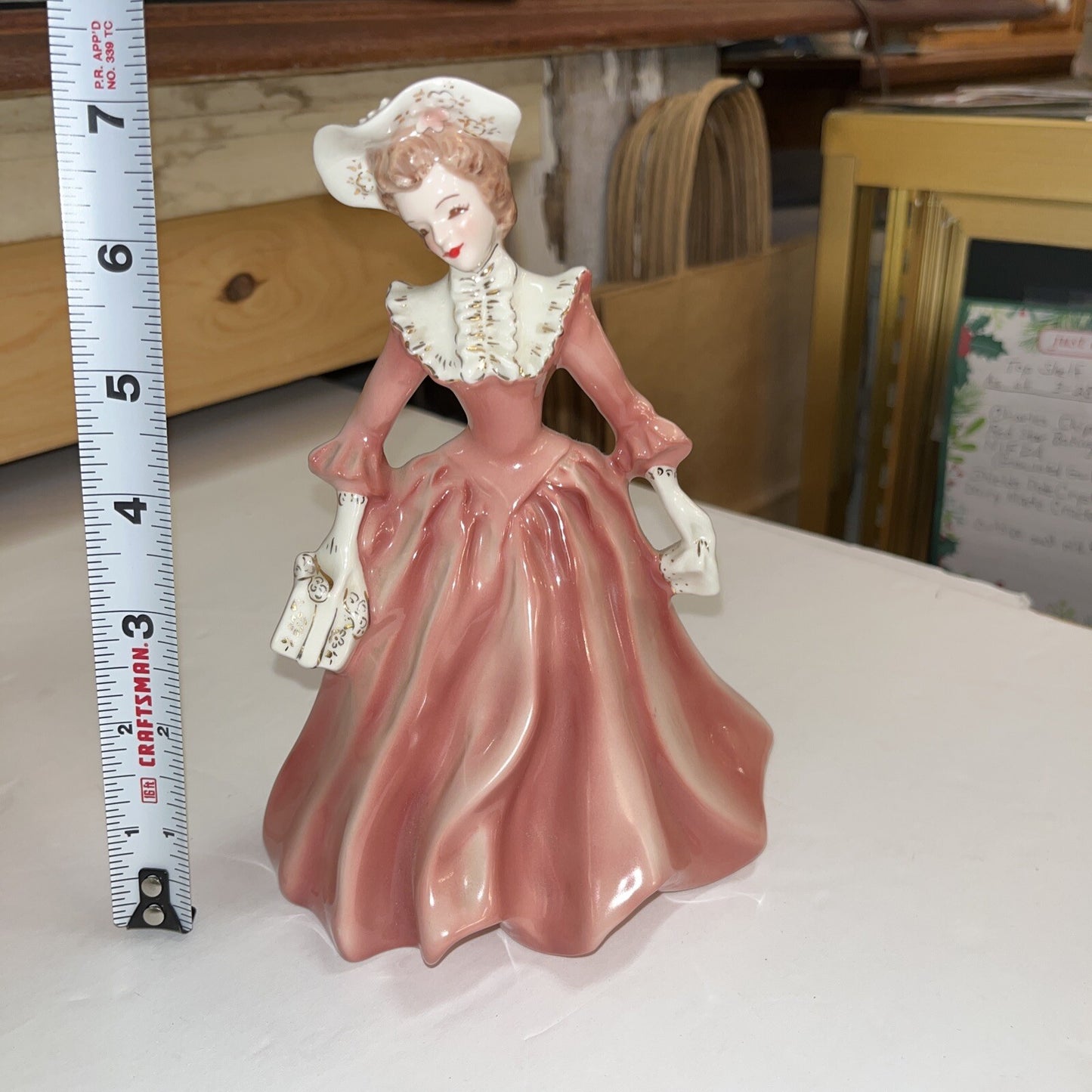 VINTAGE FLORENCE CERAMICS PASADENA CALIFORNIA JULIE 7.5”LADY FIGURINE