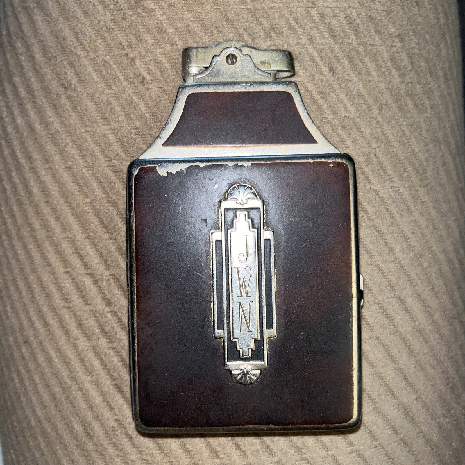 VINTAGE RONSON ART DECO STYLE LIGHTER / CIGARETTE HOLDER / CASE