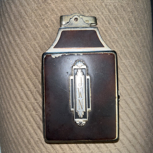 VINTAGE RONSON ART DECO STYLE LIGHTER / CIGARETTE HOLDER / CASE