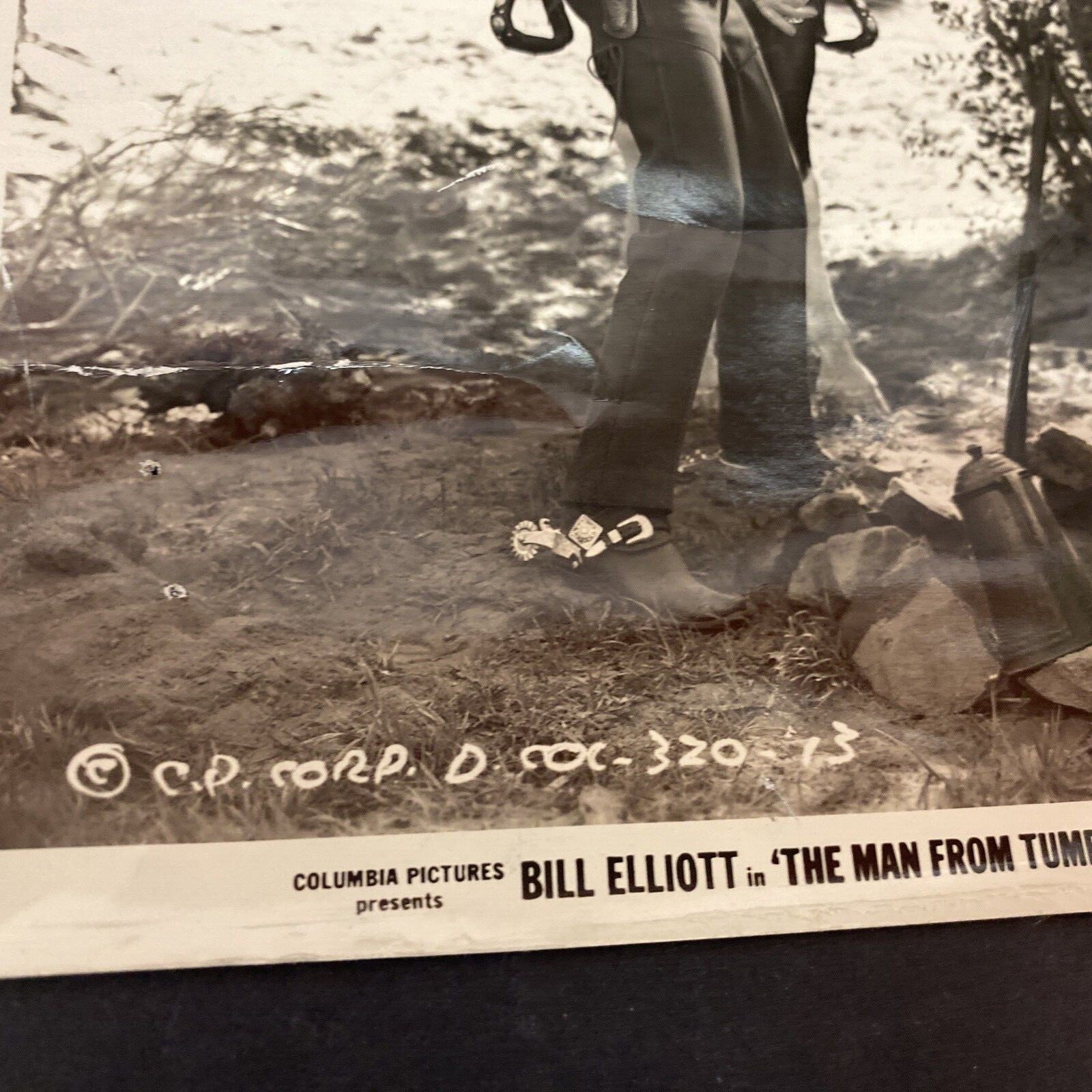 The Man From Tumbleweeds  BILL ELLIOTT WESTERN Movie Star Iris Meredith 8 x 10 