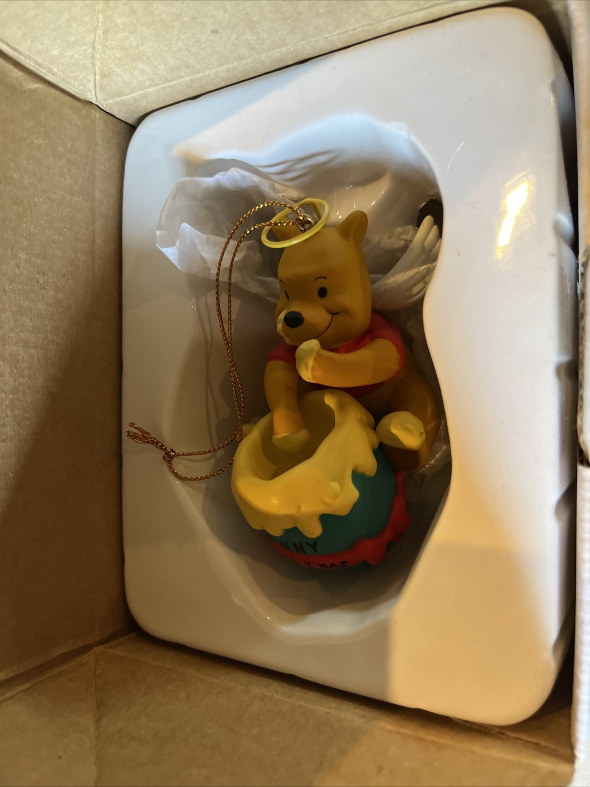 vintage disney grolier christmas ornaments, WINNIE THE POOH 26231 #210
