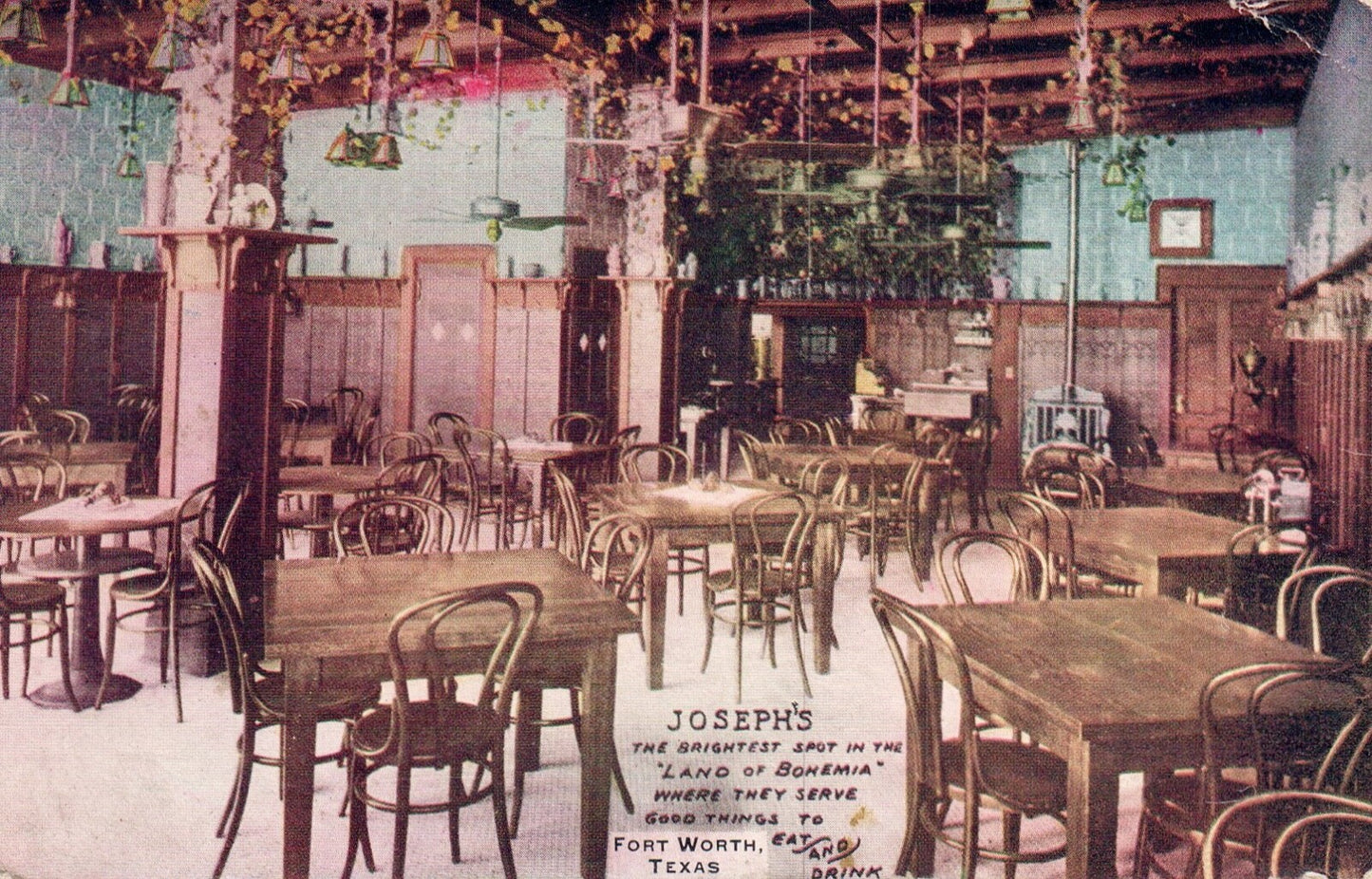 Joseph's Restaurant in Fort Worth Tex Texas TX Postcard