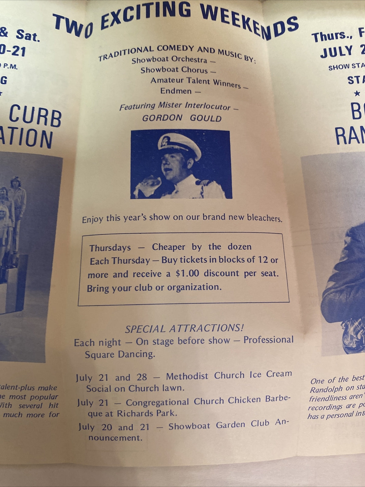 1973 41st Year Boots Randolph Lowell Showboat Mi Michigan brochure 