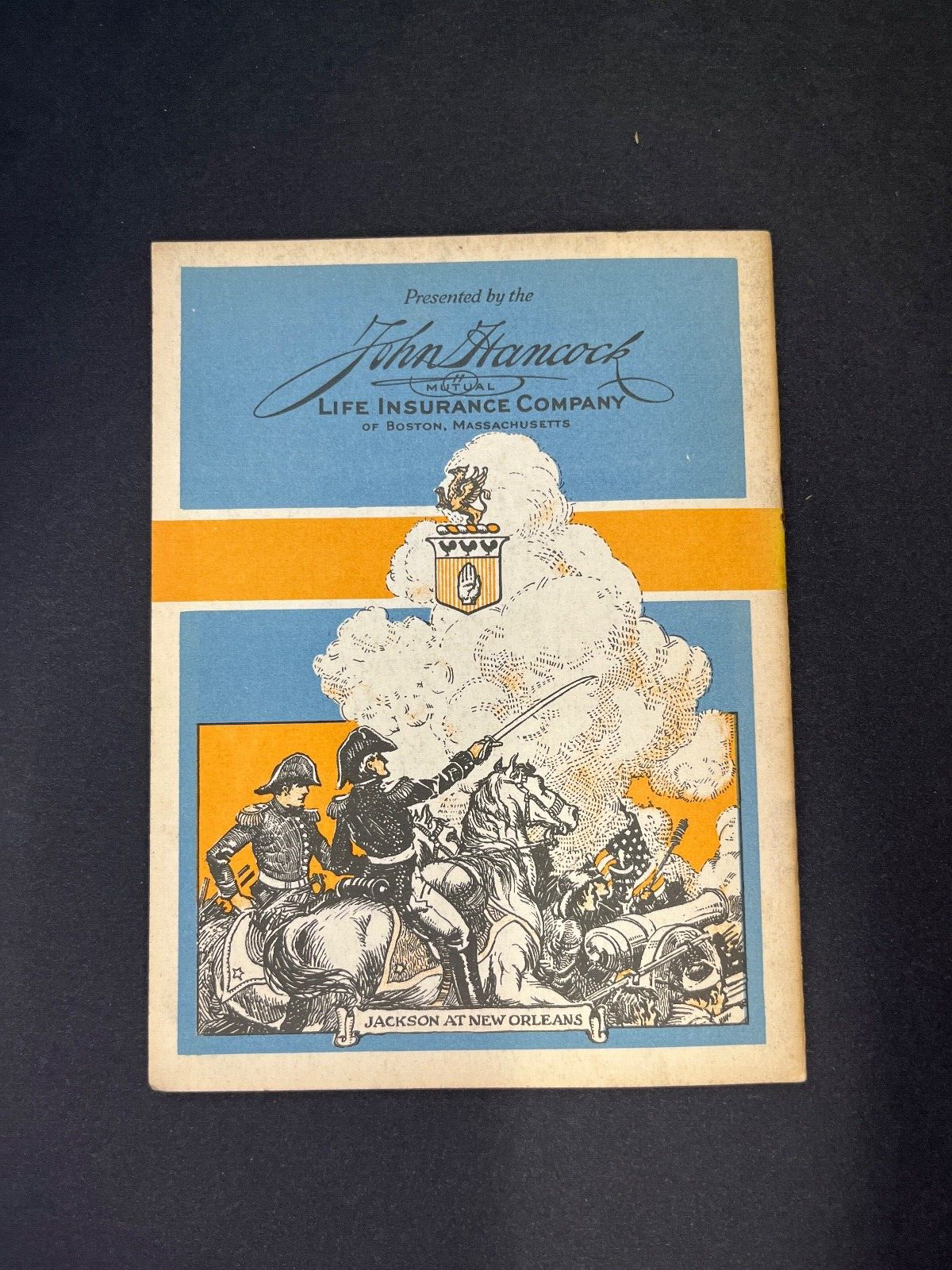 Vintage "Andrew Jackson" John Hancock Life Insurance Ad Book