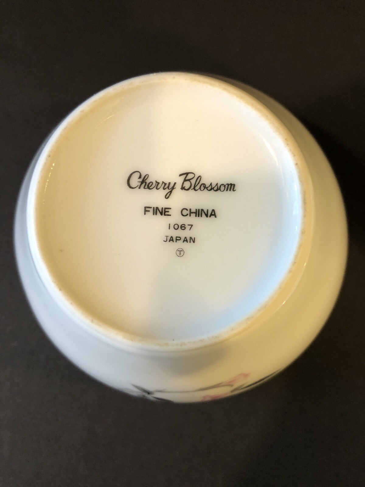 Cherry Blossom #1067 Fine China Creamer and Sugar Bowl Japan Dishware
