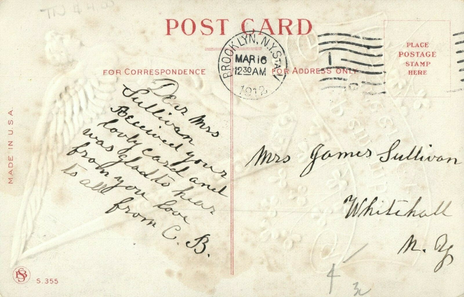 Samson Bros Remember Green Erin Ruins of Irish Castle St Patrick's Day S.355