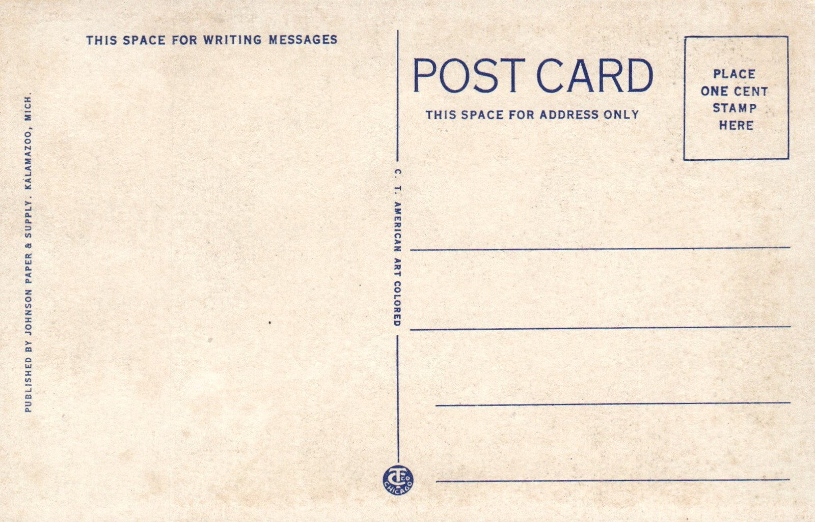 RARE U.S. Air Mail Airport in Kalamazoo MI Mich Michigan Postcard